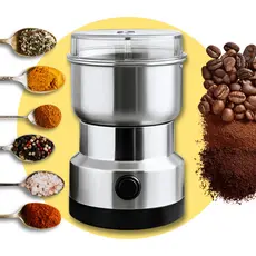 Moedor De Tempero E Café Elétrico Inox Grãos Temperos Mixer Triturador