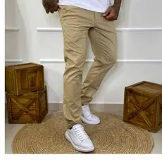 Calça Sarja Premium Masculina Sport Fino Bolso Faca/Bolso Embutido Várias Cores Com 2% De Elastano