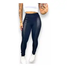 Calça Legging Montaria Feminina Flanelada com Detalhes em Cirre Suplex Peluciada de Cos Alto no Estilo Montaria Costura Reforçada e Tecido Térmico