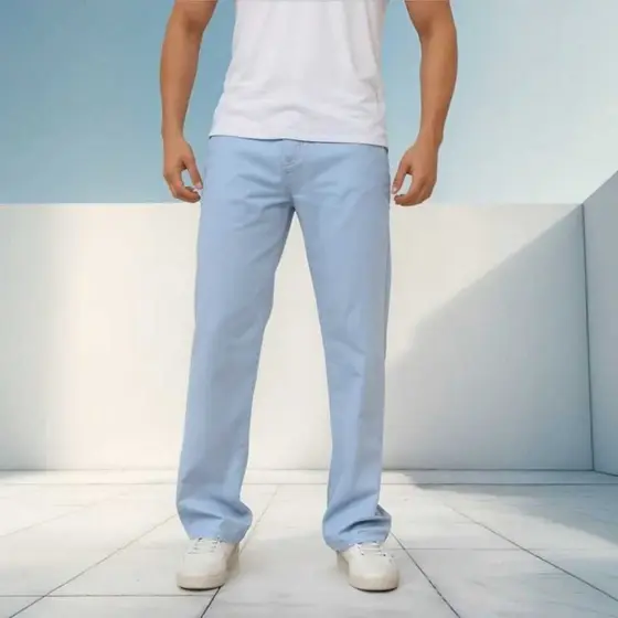 Calça Balão Baggy Jeans  Masculina Original Em Várias Cores Estilo Moderno e Sofisticado