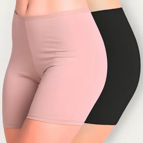KIT 2 Short Plus Size 48-50-52-54 Short Segunda Pele Short anangua Short Feminino PLus Size