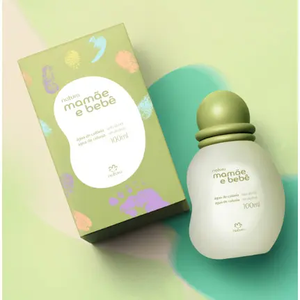 Colônia Natura Mamãe E Bebê 100ml | Sem Álcool, Hipoalergênica E Fragrância Clássica Suave