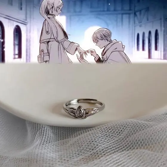 Anime Frieren : Além Do Fim Da Viagem Cosplay Anéis No Funeral Unisexo Jóias De Anel Ajustável Acessórios Presentes