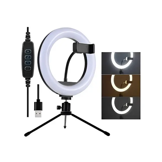 [ORIGINAL] Ring Light Led Iluminador Anel Luz Tripé e controle Multifuncional Profissional