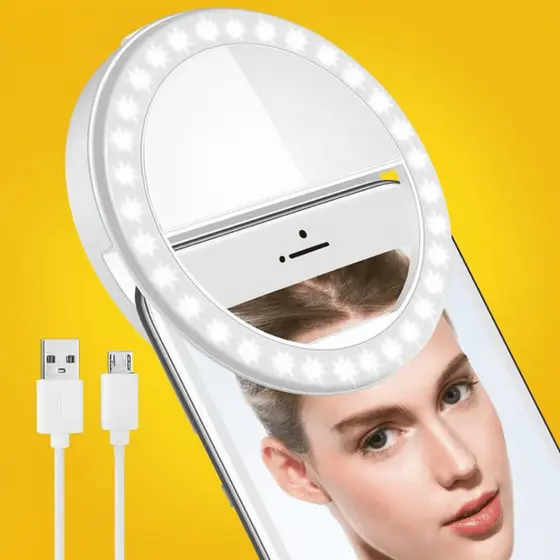 RING LIGHT SELFIE CELULAR TOP 3 níveis de luz ANEL LUMINOSO FLASH YOUTUBER INFLUENCER BLOGUEIRA
