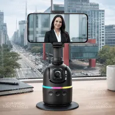 [NOVO] GIMBAL DE MESA Estabilizador Tripé de Celular 360º Rastreamento Facial IA Automático Tracking