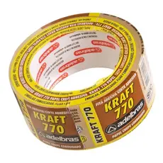 Fita Crepe 48x50mts Larga Marrom Kraft 770 Adelbras Embalagens Pardo Acabamento E-commerce
