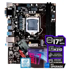 Kit Upgrade Intel Core I7 8700 Ddr4 Placa Mãe H310