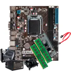 Placa Mãe H81 + Fonte 600w + Cooler + 16gb Ram
