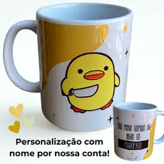 Caneca Meme do Pato Psicopato Personalizada Caneca Divertida Meme do Pato Presente criativo