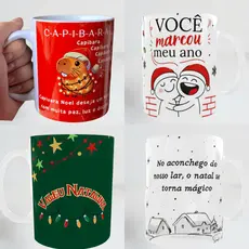 Caneca Porcelana Personalizada - Xícara Coleção Natal - Humor - Jesus - Deus - Christmas