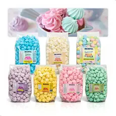 Mini Suspiro Artesanal Lembrancinha Enfeite Festa 2x140g Aprox. 400unid. Escolher Cores