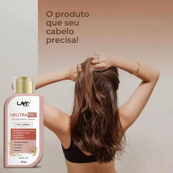 Neutralizante Capilar Neutrapro Pós-química Elimina odores 300g