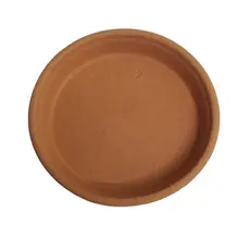 Prato de Barro Redondo Para Plantas N°5 Jardim Decoração Casa Vaso
