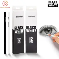 Profissional De Lápis De Desenho Coloridos Brancos E Pretos Para Esboçar De Arte Escolar Material