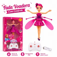 Brinquedo Sensor Fada Mágica Voadora Infantil com Controle Recarregável com USB - Aeracraft