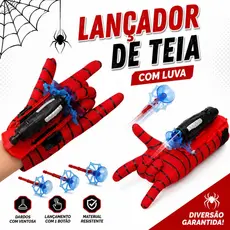 Brinquedo Infantil Luva Lança Teia com Ventosa do Homem Aranha