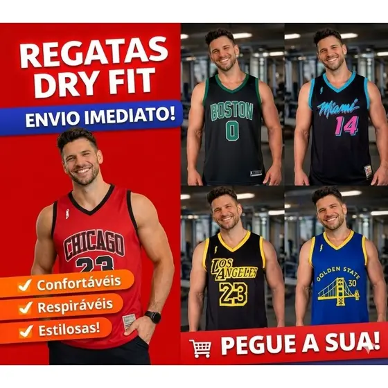 Regata Camiseta Masculino Basquete Treino
