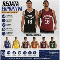 Regata Esportiva de Basquete Treino Masculino