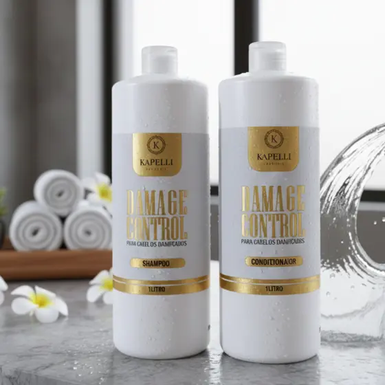 Kit Profissional Kapelli Original | Shampoo + Condicionador 1litro| Hidratação e Brilho