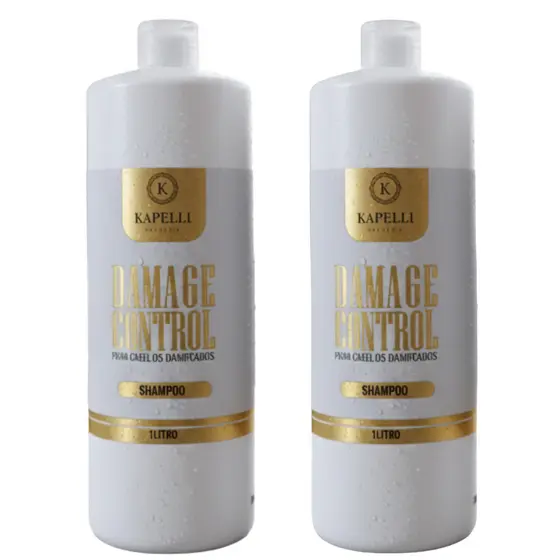 KIT 2 SHAMPOOS KAPELLI DAMAGE CONTROL – 1 LITRO CADA