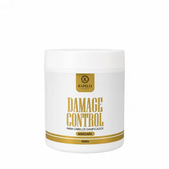 Máscara Damage Control Kapelli 500g Reconstrução Capilar Hidratação Anti Frizz Cabelos Danificados