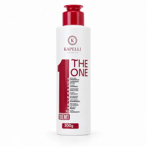 Kapelli The One 10 em 1 Leave-In Finalizador Capilar 300g Antifrizz Brilho Intenso
