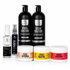 Kit Profissional Crescimento Fortalecimento Capilar 7x1 - Shampoo, condicionador, Óleo, Cronograma capilar e body splash