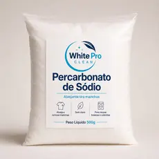 Percarbonato de Sódio White Pro 500g 100% Puro Limpeza Geral
