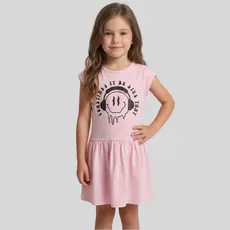 Vestido Infantil Menina Algodão Meia Malha Estampado Glitter Casual Confortável Moda Infantil Verão Tam 4 ao 14