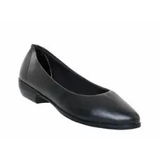 Sapato Social Sapatilha Feminino Preto Básico Confortável Antiderrapante Dia Dia Trabalho
