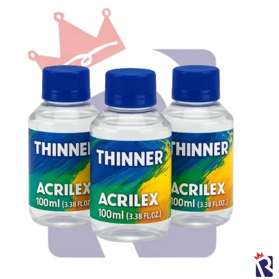 THINNER DILUENTE DE TINTAS E VERNIZES EM GERAL ACRILEX 100ml