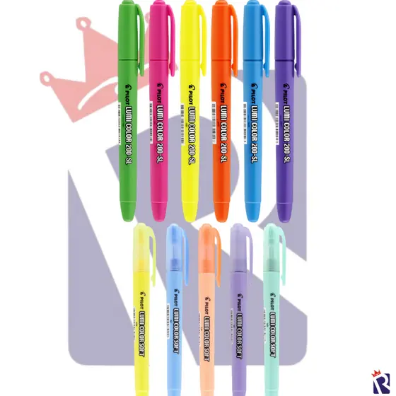 KIT CANETA MARCA-TEXTO PILOT LUMI COLOR 200-SL OU LUMI COLOR SOFT