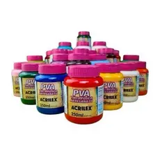 TINTA PVA 100ML FOSCA ACRILEX - TINTA PARA ARTESNATO