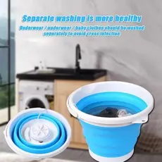 Mini Maquina De Lavar Roupas Balde 5 Litros Portátil Usb Lavadora Tanquinho Viagem Envio Imediato!