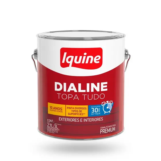 Esmalte Base Agua Acetinado Iquine Dialine Topa Tudo 3,0L
