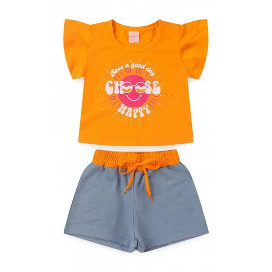 Conjunto Infantil Feminino Choose Happy