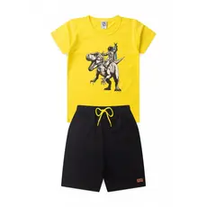 Conjunto Masculino Infantil Dino No Espaço
