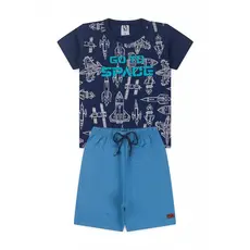 Conjunto Masculino Marinho Ir Ao Espaço