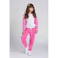 Conjunto Feminino Infantil Inverno Superstar Rosa