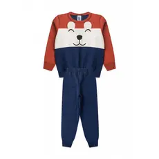Conjunto Infantil Masculino Ursinho Tricolor