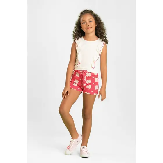 Conjunto Infantil Feminino Babado Delicado