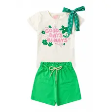 Conjunto Infantil Feminino Laço De Alegria
