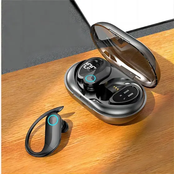 Fone de ouvido Sem Fio Bluetooth TWS Esportivo Design Pendurado Na Orelha Ergonômico Xtrad