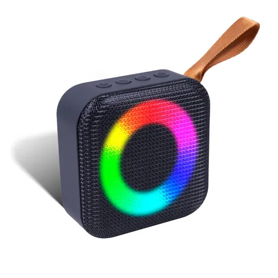 Caixa de som Portátil Bluetooth Com Led Rgb