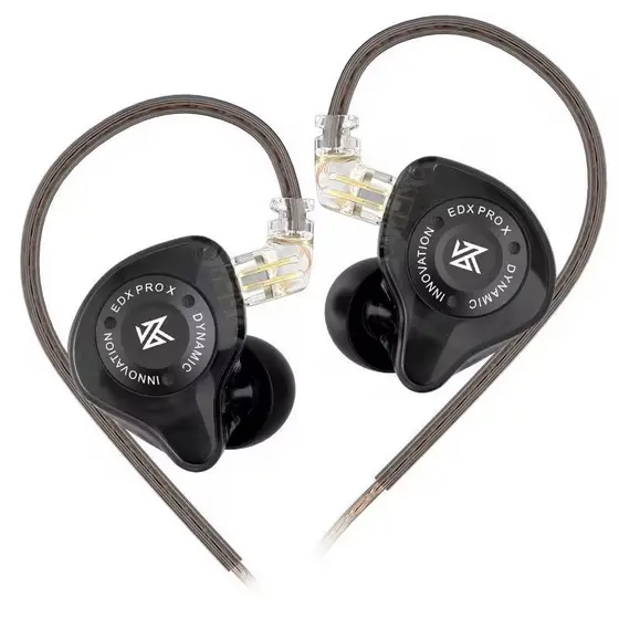 Fone De Ouvido Profissional KZ EDX PRO Intra-auricular Driver Dinâmico Magnético de 10mm HIFI