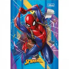 Caderno Grande Brochura Capa Dura Homem Aranha Com Adesivo Tilibra /  Caderno Brochura Universitário  / Papelaria