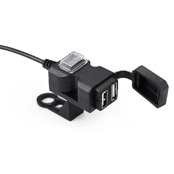 Tomada Carregador Usb Celular Para Moto E Carro 12v Para 5V