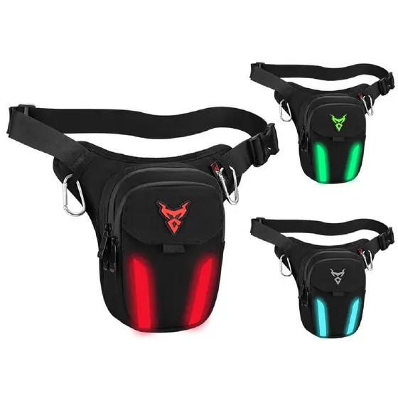 Bolsa De Perna com Iluminação LED para Moto e Bike