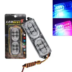 1pc Motocicleta Luz De Freio Estroboscópica Do motor Lanterna Traseira LED Flash Parar Colorido Placa Licença Cauda Avis
